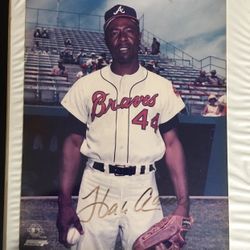 Hank Aaron Autograph Baseball Hall Of Fame