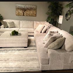 Ashley | Contemporary Huge  Modular Cozy Sectional Couch 💥💥💥 Brand New ✨ $39 Down Payment👍 Best Price 📣 In Stock✅