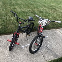 2 Kids 20" BMX Bikes (Huffy & Kent)