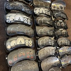 CLUSTERS FOR SALE AND REPAIR STAR 90 AND UP FOR SILVERADO TAHOE YUKON HUMMER TRAILBLAZER ENVOY SIERRA ESCALADE 1996 TO 2016
