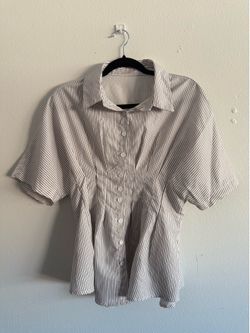 Stripped button shirt