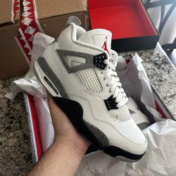 Jordan 4 White Cement