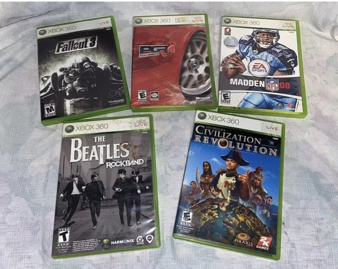 XBOX 360 Games Five Xbox 360 games In good condition