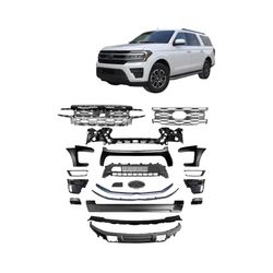 For 2022 2023 2024 Ford Expedition Complete Front Bumper Cover Kit w/ Fog Lights