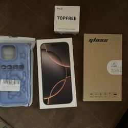 Bundle - New Factory Unlocked iPhone 16 Pro Max 256GB