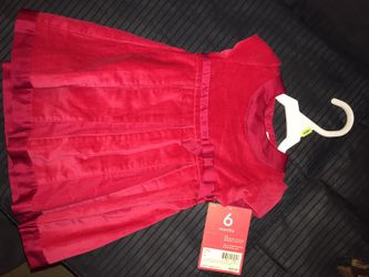 Baby girl Carter’s dress, red, 6 months, brand new