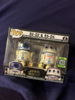 Funko Pop Star Wars R2-D2 & R5-D4 (2023 Galactic Convention Exclusive)