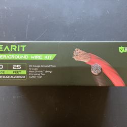 GEARit Power/Ground Wire kit 0 Gauge Auto Amplifier Audio 