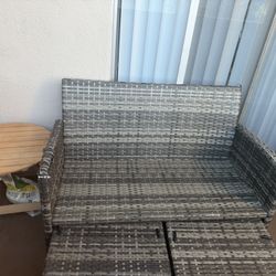 Outdoor Lounge Chair With Foot Rests No Cushions