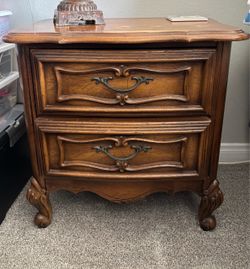 French Provincial 2-Drawer Nightstand