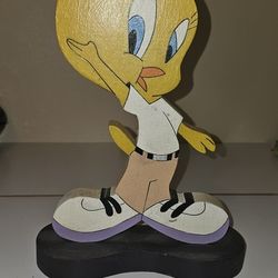 Wooden Tweety Bird Figurine