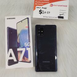 SAMSUNG GALAXY A71 5G 128GB UNLOCKED.   FREE SMARTWACH/ HEADPHONES. PAY $1 TODAY  REST IN  PAYMENTS.  NO  CREDIT NEEDED FINANCING  