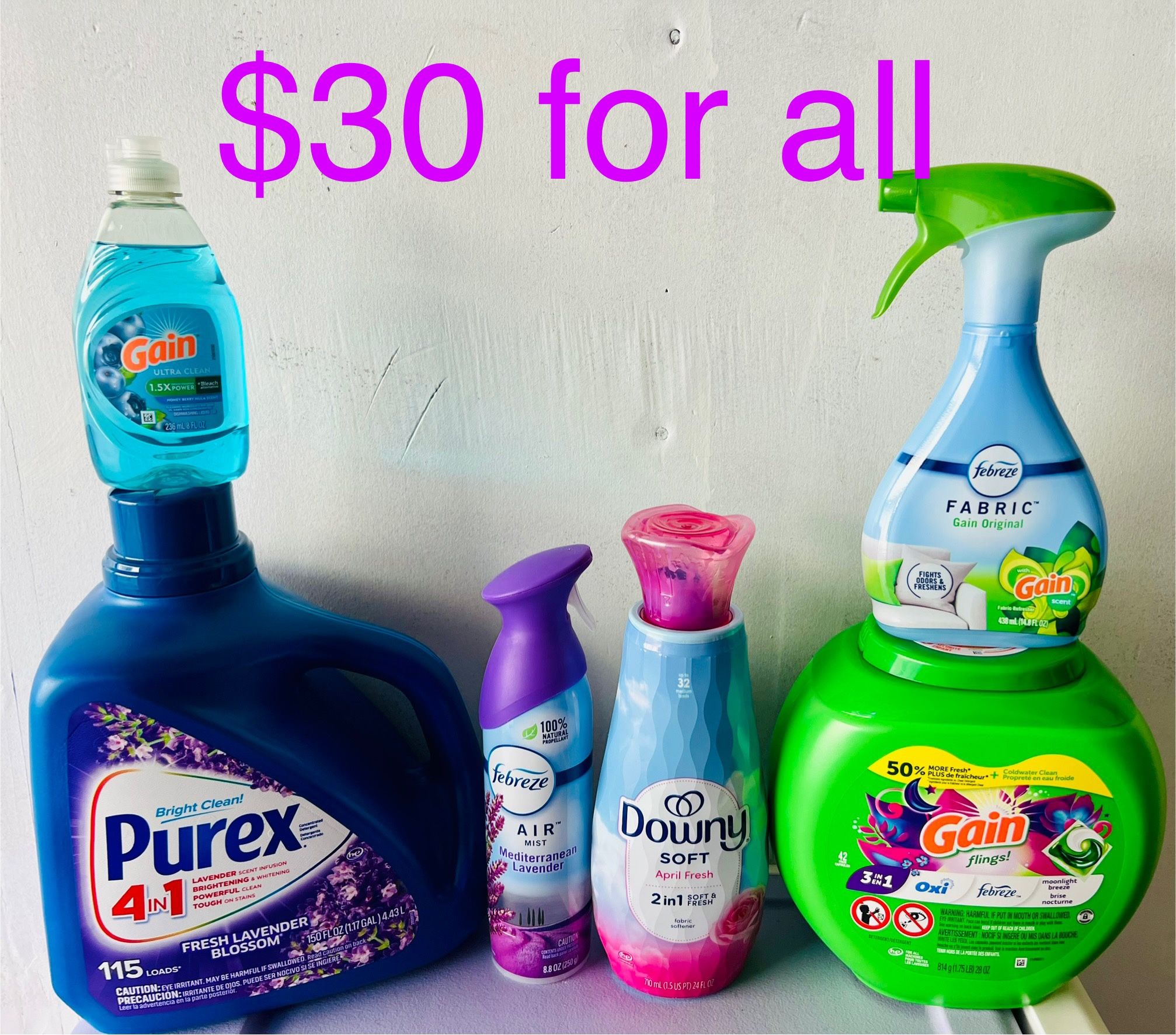Detergent Bundle $30 For All PRICE FIRM ‼️ NO NEGOTIABLE ‼️