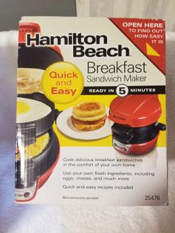 HAMILTON BEACH BREAKFAST SANWICH MAKER