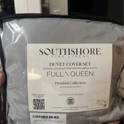 Duvet cover set steel grey