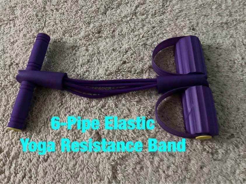 6-Pipe Elastic Yoga Resistance Band - $15
