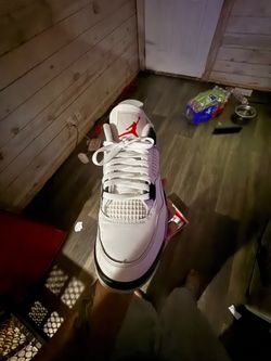 Jordan 4 white cement