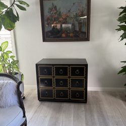 Dorothy Draper Vintage Black Espana Chest A Piece Of Iconic Hollywood 