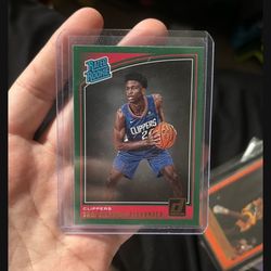 2018-19 Panini Donruss Shai Gilgeous-Alexander #162 GREEN FLOOD Rated Rookie RC
