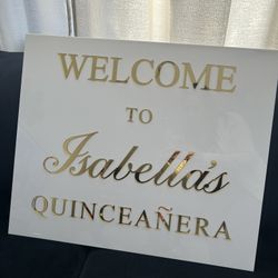 Welcome Sign quinceanera