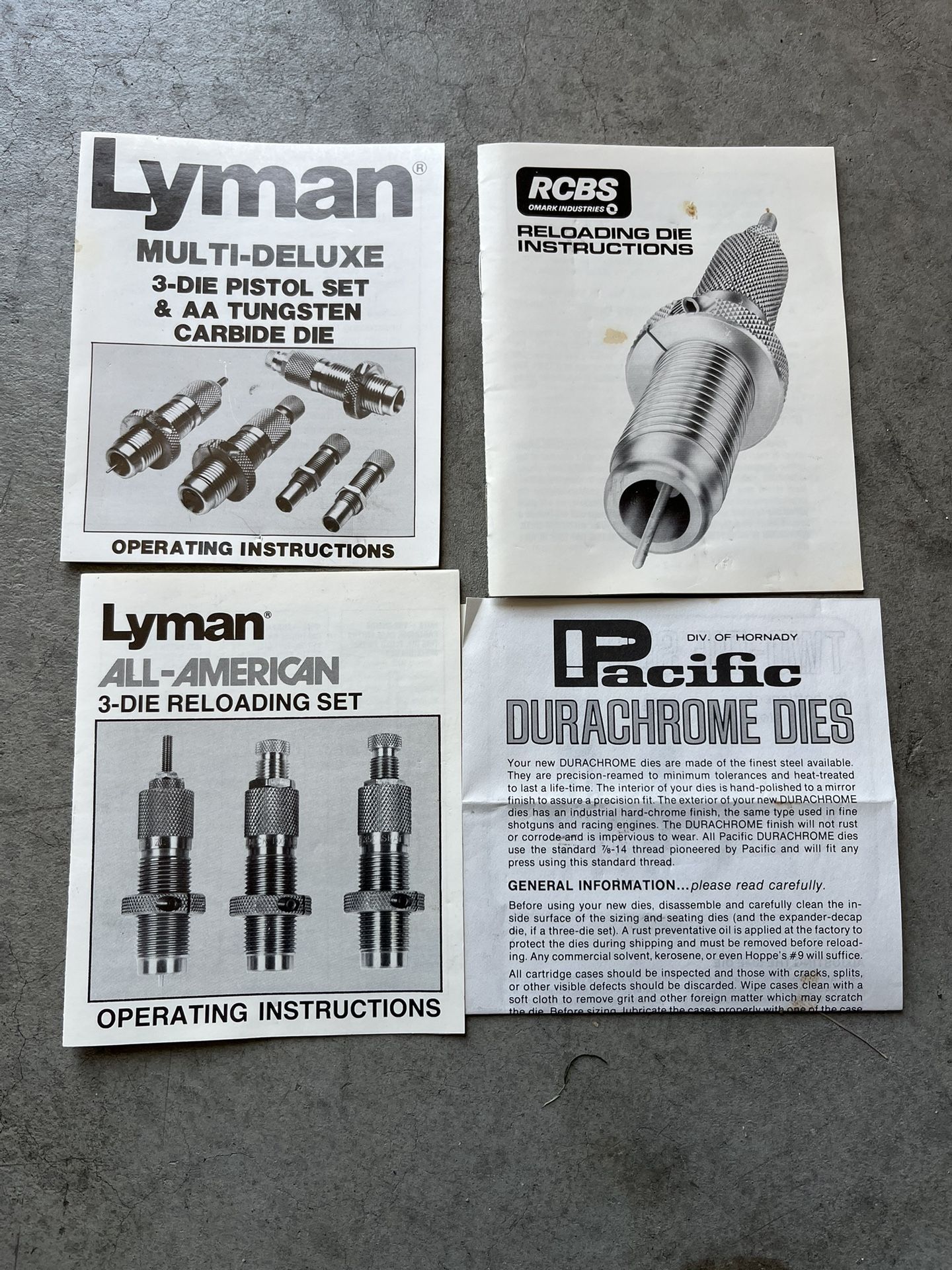Lyman, 3 Die Reloading Set
