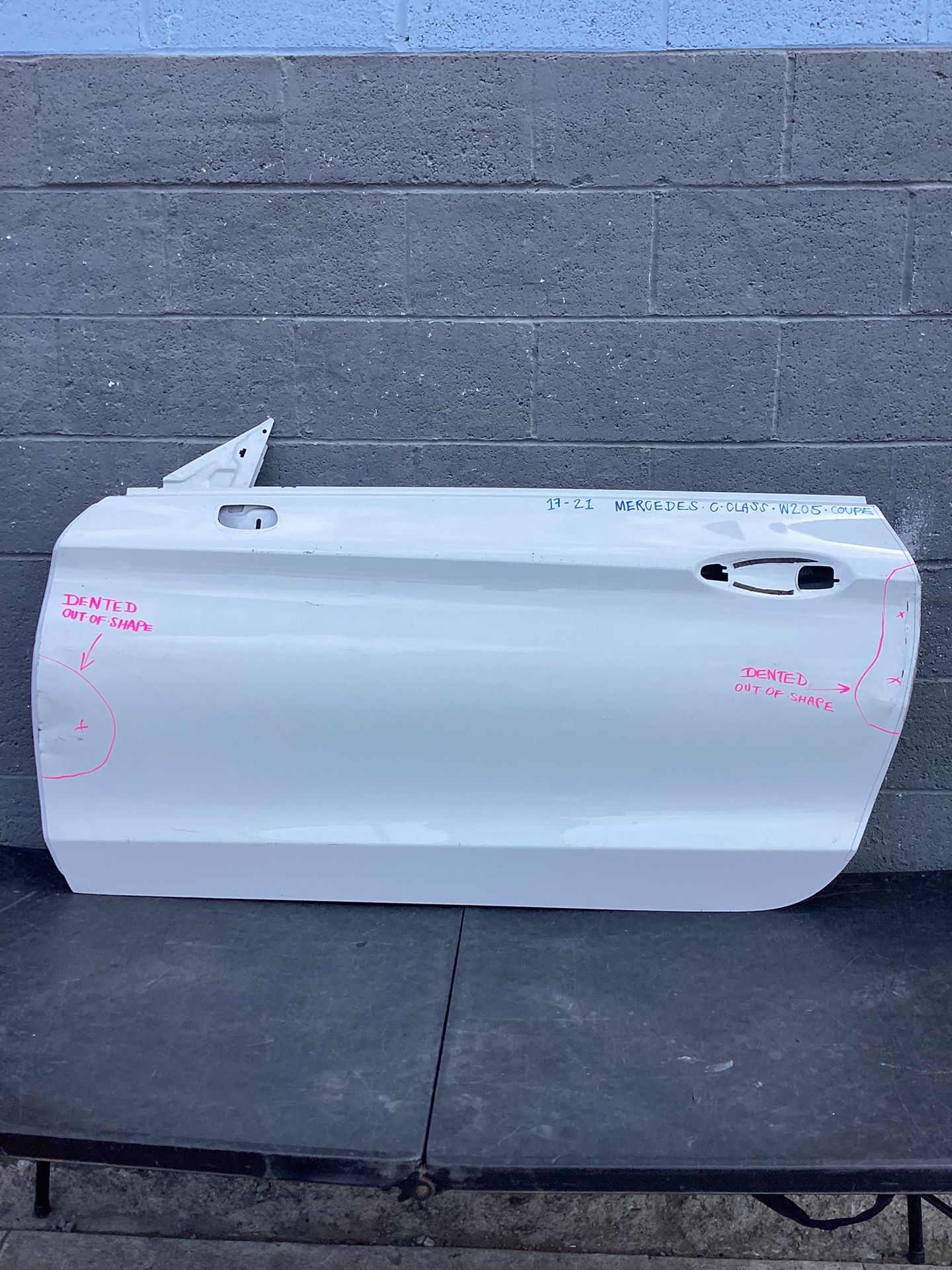 2017 - 2021 MERCEDES C-CLASS W205 Coupe - DRIVER DOOR OEM