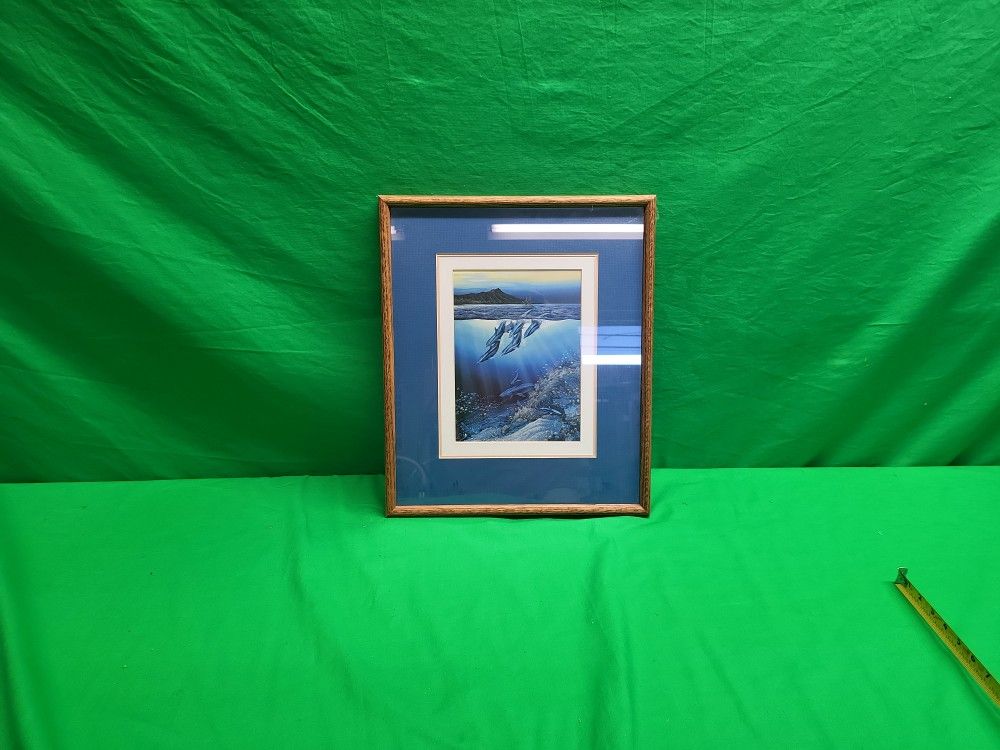 Dolphin's diving painting