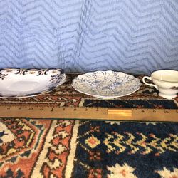 Vintage Porcelain Plates & Teacup 