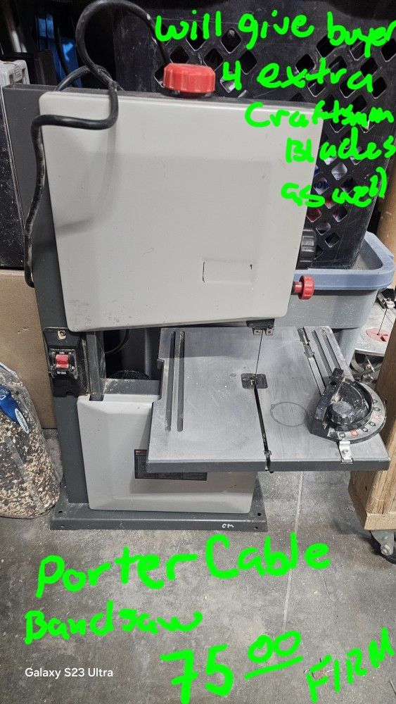 Porter Cable Benchtop Band Saw 