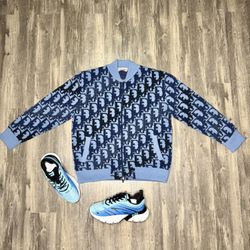 Christian Dior Sneakers And Dior Sweater Jacket Brand New With Box And Dust Cover 