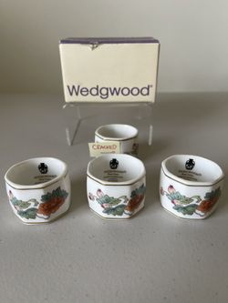 Wedgwood Napkin Rings - Kutani Crane