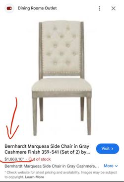 Bernhardt Marquesa Dining Chairs - ASKING PRICE FOR EACH