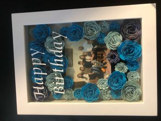 Birthday shadow box custom