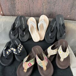 Brand New Rocket Dog Flip-Flops.  Size 8.  $10 Each FIRM.