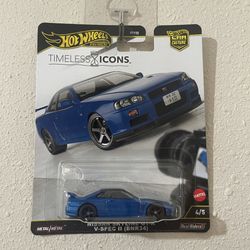 Hot Wheels Premium Car Culture Timeless Icons Nissan Skyline GT-R R34 V-Spec II
