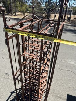 Wrought Iron Wine Metal Rack