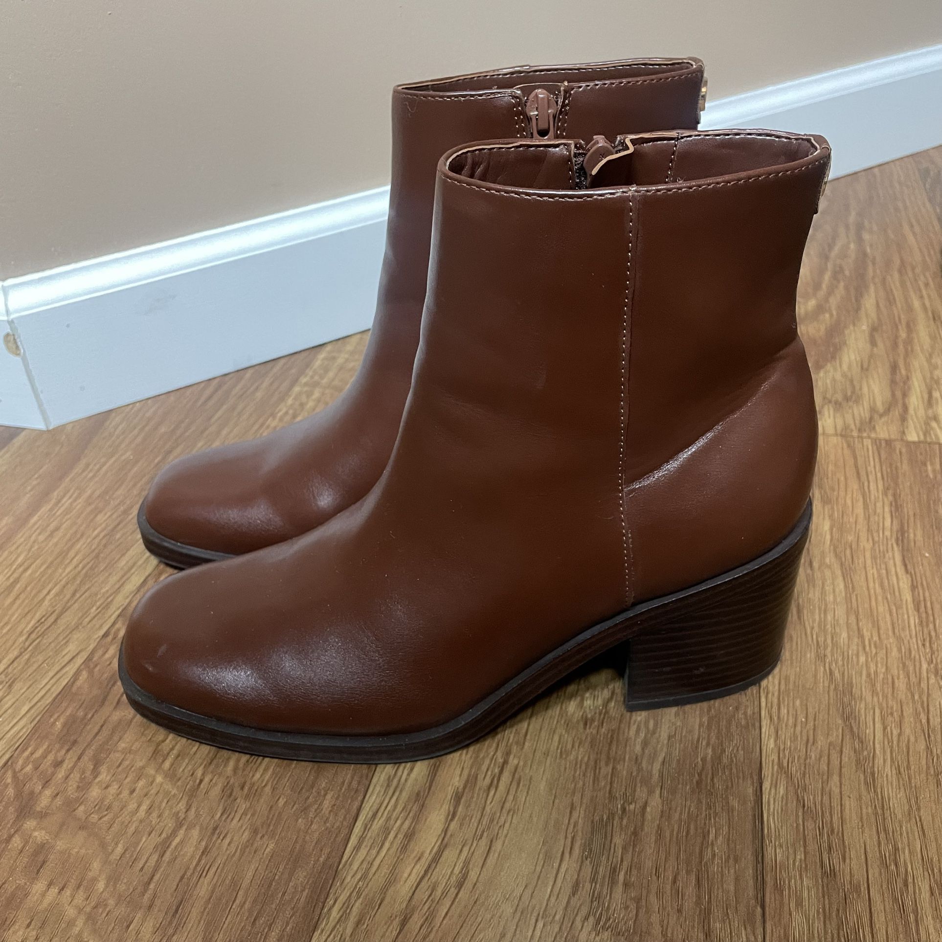 Nine West Brown Booties / Boots Size 8 *WORN ONCE*