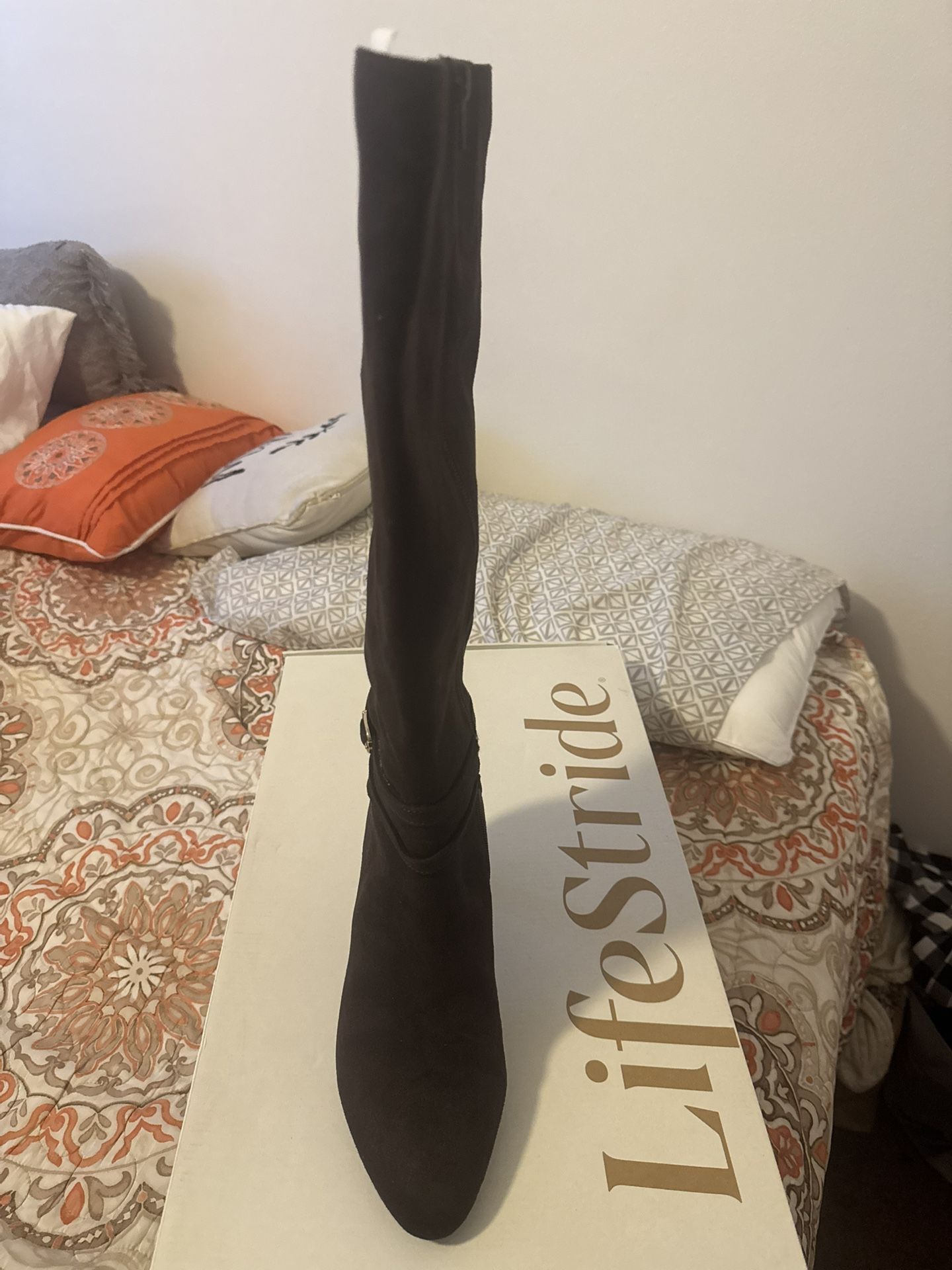 LifeStride Guild Women's Tall Boot Wide Calf - Chocolate