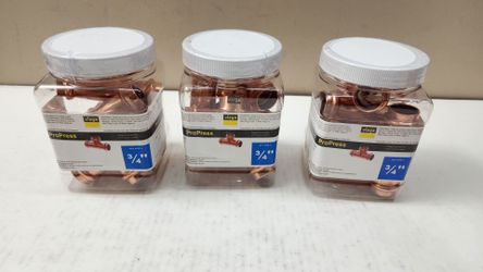 Viega ProPress 3/4" Copper Tees – 15 Total