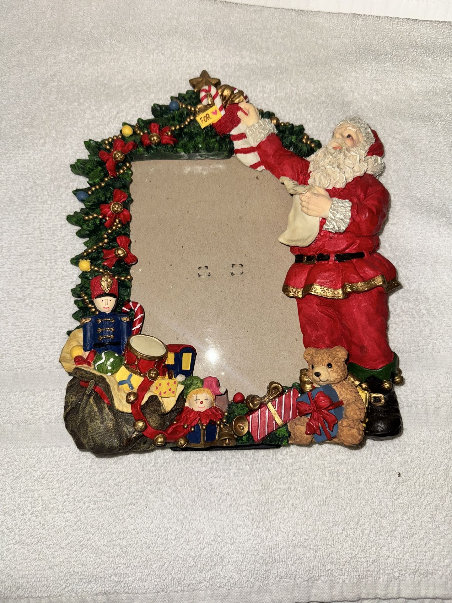 Santa & Gifts Photo Picture Frame
