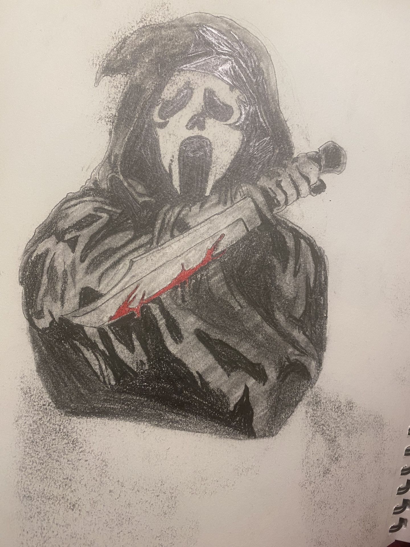 Ghost Face And Art The Clown Drawing