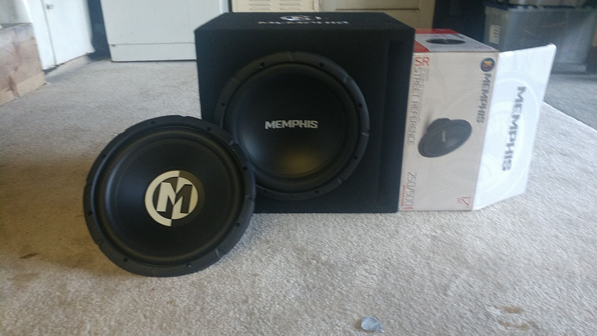 Brand new MEMPHIS 12' sub, and another 12" Memphis sub slightly used