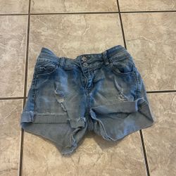 Ripped Jean Shorts