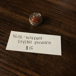 Wire-Wrapped Crystal Pendant