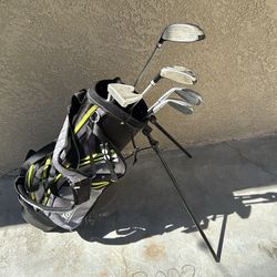 Tour Edge HL-J 5 Club Kids Golf Set for Ages 7-10 (kids 52-58" tall) Green