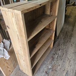 Bookcase made from antique wood
