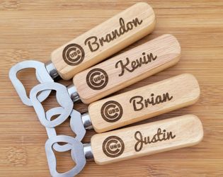 Cubs Family Bottle Openers Engraved