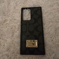 Dark/Light Brown Coach Phone Case