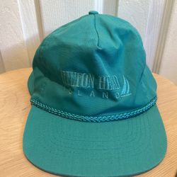 Vintage teal Hilton Head Island snapback rope cap