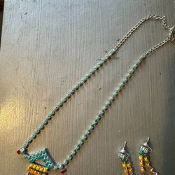 Brand New Multi Colors Rhinestone Costume Jewelry Set